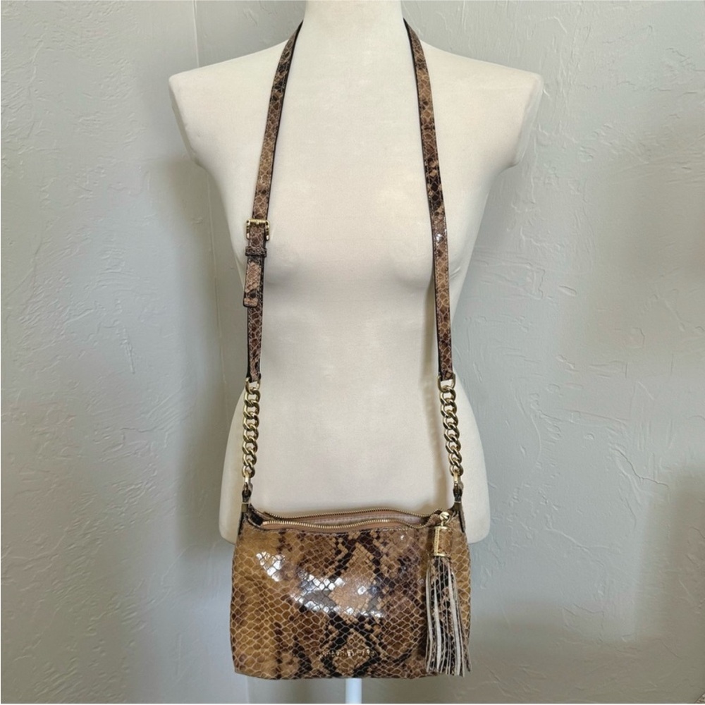 Michael Kors Leather Snakeskin Crossbody Bag Authentic Rare - Picture 3 of 9